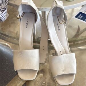 Via Spiga White Women's Heeled Sandals